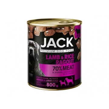 JACK KUTYA KONZERV RAGU BÁRÁNY-RIZS 800G