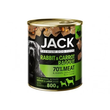 JACK KUTYA KONZERV RAGU NYÚL-RÉPA 800G
