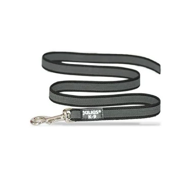 Julius-K9 gumírozott póráz, fekete / 14 mm 3 m