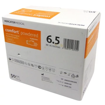 KESZTYŰ STERIL 6,5 COMFORT 50X