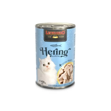 Leonardo hering + extra filé konzerv macskaeledel 400 g