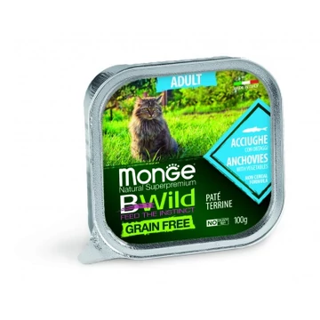 Monge BWild Grain Free Paté Terrine Adult - szardella zöldségekkel 100 g