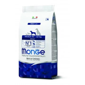 Monge Daily Line Medium Adult száraz kutyatáp - csirke 3 kg