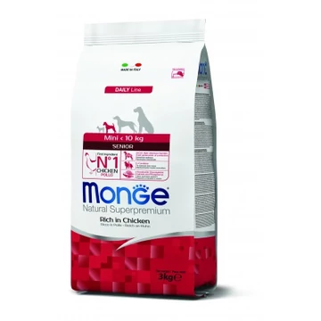 Monge Daily Line Mini Senior száraz kutyatáp - csirke 3 kg