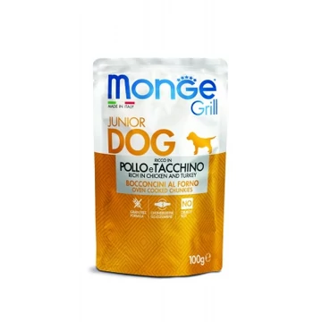 Monge Grill Dog Puppy & Junior - csirke, pulyka 100 g