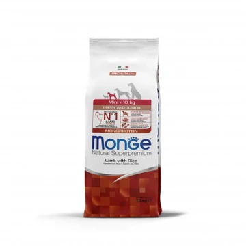 Monge Mini Puppy & Junior Bárány és Rizs 7,5 Kg 12 kg
