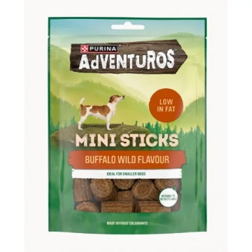 Purina Adventuros Mini Sticks - bölény ízű jutalomfalat kistestű kutyák számára 90 g