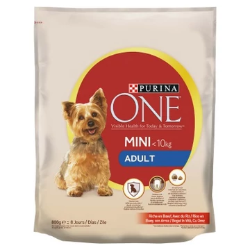 Purina ONE Mini Adult száraz kutyaeledel 800 g