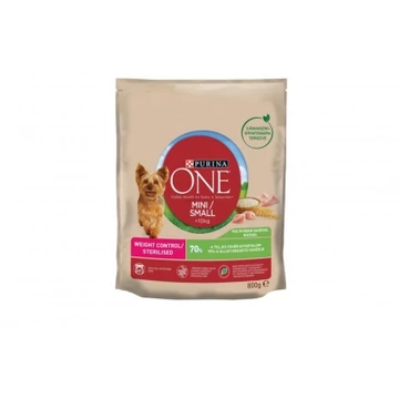 Purina ONE Mini Weight Control száraz kutyaeledel - pulyka 800 g