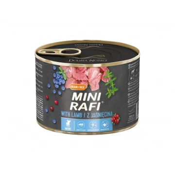 Rafi Mini - konzerv kistestű kutyáknak bárányhússal 185 g