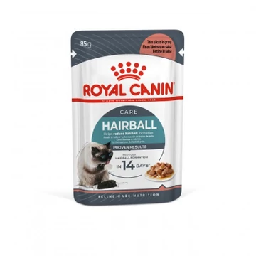 Royal Canin Hairball Care - szószos nedves táp felnőtt macskák részére a szőrlabdák könnyebb eltávozásáért 85 g