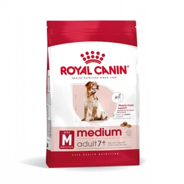 Royal Canin Medium Adult 7+ - közepes testű idősödő kutya száraz táp 4 kg