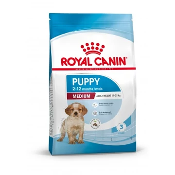 Royal Canin Medium Puppy - közepes testű kölyök kutya száraz táp 15 kg