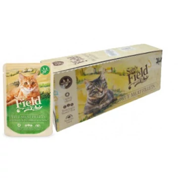 Sam's Field nedves állateledel macskák részére kacsa-csicsóka ízesítéssel 24x85g 45.2 g