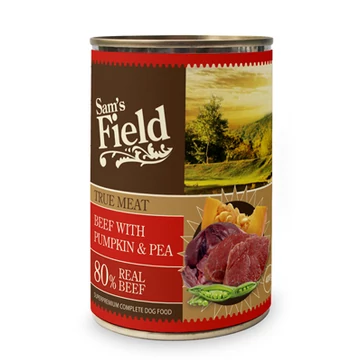 Sam's Field True Meat Beef with Pumpkin & Pea konzerves eledel 400 g