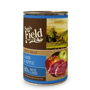 Sam's Field True Meat Lamb & Apple konzerves eledel 400 g
