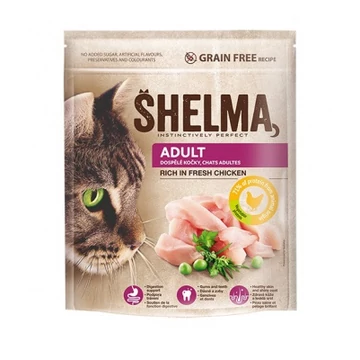 Shelma Adult gabonamentes száraz macskaeledel - csirke 750 g