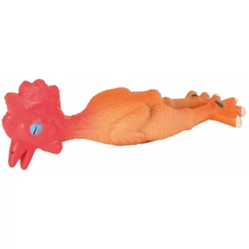 Trixie latex sípolós csirke 15 cm
