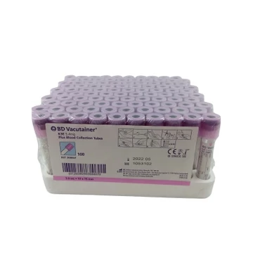 VÉRCSŐ VACUTAINER K3EDTA 3 ML LILA 100X