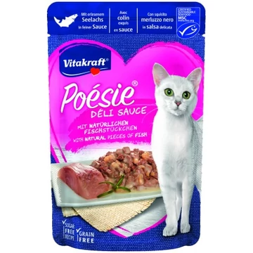Vitakraft Poésie Déli Sauce macskáknak - fekete tőkehal 85 g