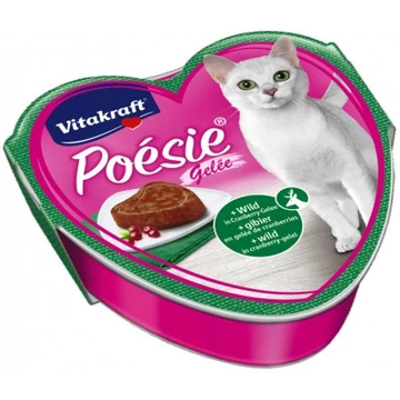 Vitakraft Poésie Gelée vadhússal és áfonyazselében macskáknak 85 g