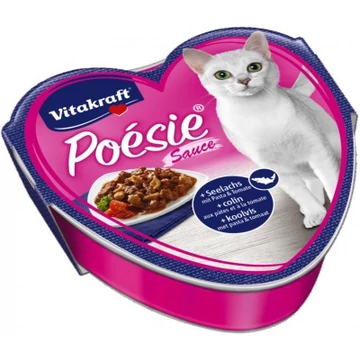 Vitakraft Poésie Sauce tőkehallal és paradicsomos tésztával macskáknak 85 g