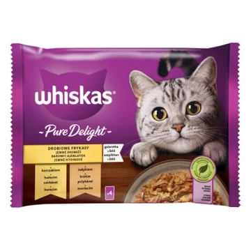 WHISKES ALUTASAK 4 PACK SZÁRNYAS MENÜ CASSEROLE ÍZESÍTÉSBEN MACSKÁK RÉSZÉRE 85 G 150 ml