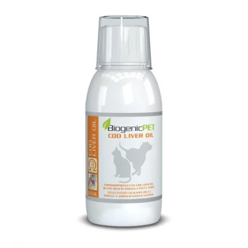 BiogenicPet Cod Liver Oil csukamájolaj kutyáknak és macskáknak 100 ml