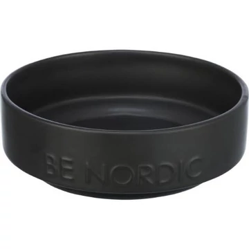 Trixie  BE NORDIC kerámia tál - kerámia fekete)kutyák részére (0,5l /ø16cm)