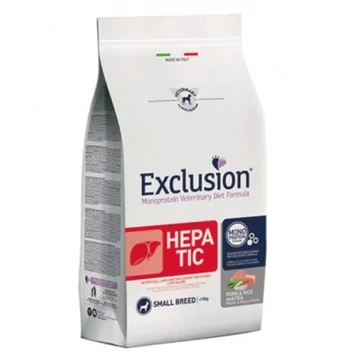 Exclusion Hepatic Pork & Rice & Pea Small Breed száraz kutyatáp 2 kg