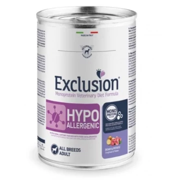 Exclusion Hypoallergenic Boar & Potato konzerv kutyák számára 400 g