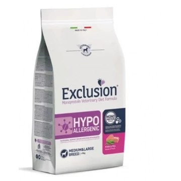 Exclusion Hypoallergenic Pork & Pea Medium & Large Breed száraz kutyatáp 12 kg