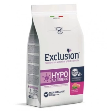 Exclusion Hypoallergenic Pork & Pea Medium & Large Breed száraz kutyatáp 2 kg