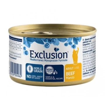 Exclusion Mediterraneo Monoprotein Beef konzerv macskák számára 85 g