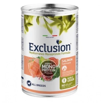 Exclusion Mediterraneo Monoprotein Salmon konzerv kutyák számára 400 g