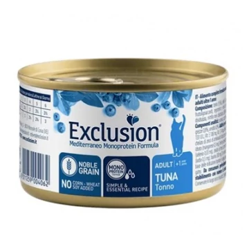Exclusion Mediterraneo Monoprotein Tuna konzerv macskák számára 85 g