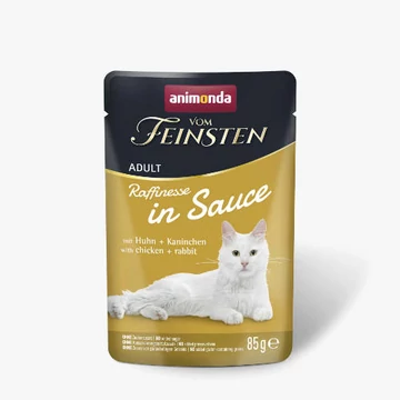 Animonda Vom Feinsten Adult (Raffinesse in Sauce) alutasakos csirke+nyúl - Felnőtt macskák részére (85g)