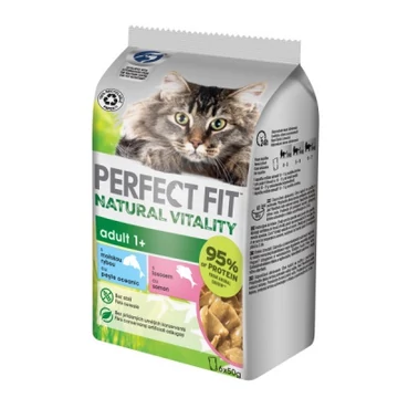 Perfect Fit Natural Vitality nedvestáp - lazac, óceáni hal 6 x 50 g