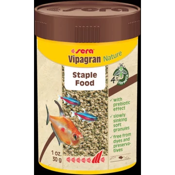 Sera Vipagran Granules - granulátum táplálék díszhalak számára (100ml/39g)