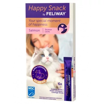 Feliway Happy Snack Salmon - jutalomfalat lazac ízesítéssel 6 db