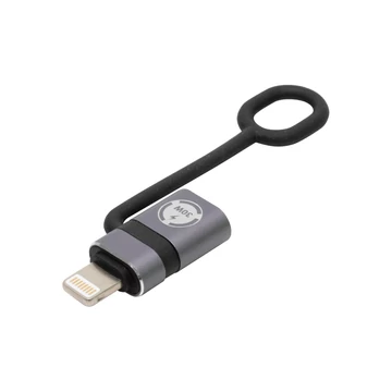 Home USBCA4 USB-C átalakító, 30W, LIGHTNING dugó, USB-C aljzat, gyorstöltés, adattovábbítás