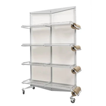 2GR STRUCTURE FOR BREEDING CAGES CM 58 -polcrendszer, 135×41×199cm, 2x4 papírtekercsekkel