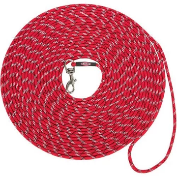 Trixie Junior Puppy Tracking Leash, round - kerek, nyomkövető póráz (piros) kölyök kutyák részére (XXS-XS) 8m/Ø4mm