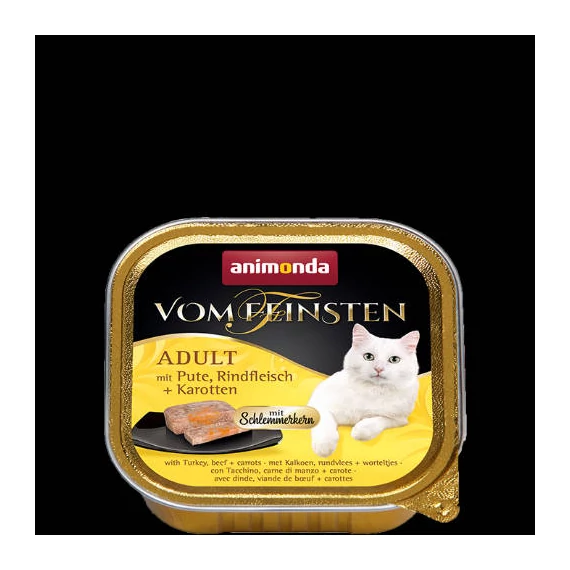 Animonda Vom Feinsten Gourmet (pulyka,marha,sárgarépa) alutálkás -Felnőtt macskák részére (100g)