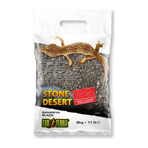 Exo-Terra Bahariya Black Stone Desert - homok (fekete,sivatagi homok) terráriumi állatok részére (5kg)