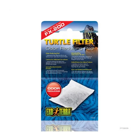 Exo-Terra Turtle Filter Odor Reducing Pad - szagcsökkentő párna (FX-200,FX350) teknősszűrőkhöz (1db)