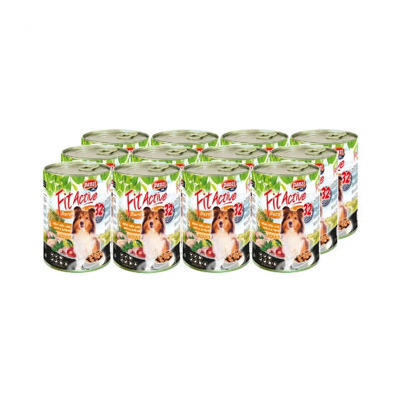 FitActive konzerv dog 12*1240g meat-mix (CRT)