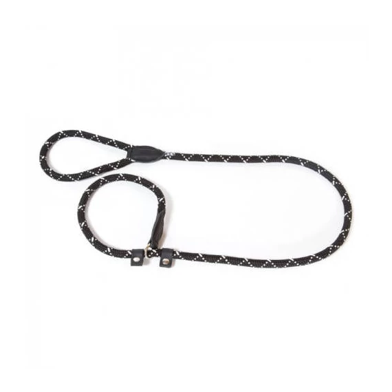 JK9 IDC Retriverpóráz, 12mm*2m, kerek, fekete-fluoreszkáló