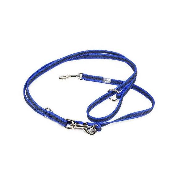 Julius K-9 Color&Gray - állítható póráz (kék-szürke) kutyák részére (14mm/2,2m)