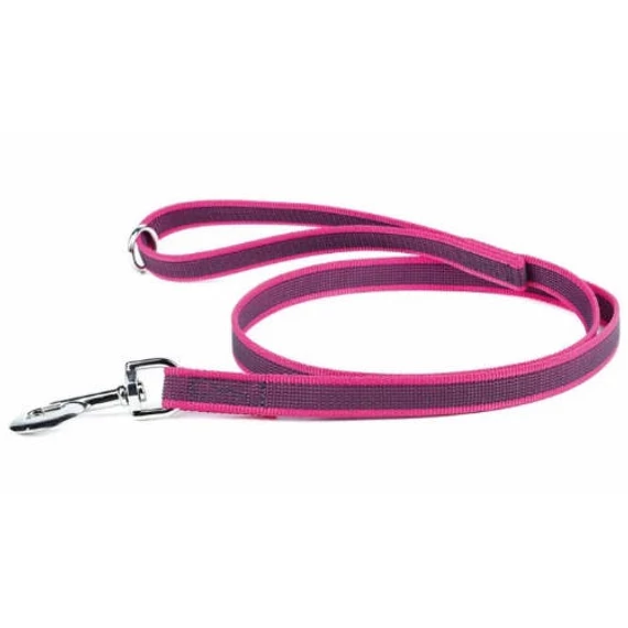 Julius K-9 Color&Gray póráz (gumis, pink-szürke) kutyák részére (20mm/1,2m)